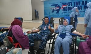Setetes Darah untuk Kemanusiaan, Lanud Abdulrachman Saleh Peringati Hari Bakti TNI AU ke-79 dengan Donor Darah