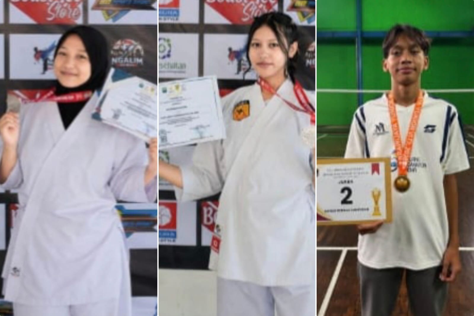 SMAN 6 Malang Cetak Atlet Berprestasi, Tiga Siswa Raih Podium di Kejuaraan Bulu Tangkis dan Karate