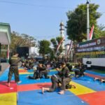 Uji Kenaikan Tingkat Pencak Silat Militer Kodim 0833, Tempa Kemampuan Teknik dan Jiwa Ksatria Prajurit