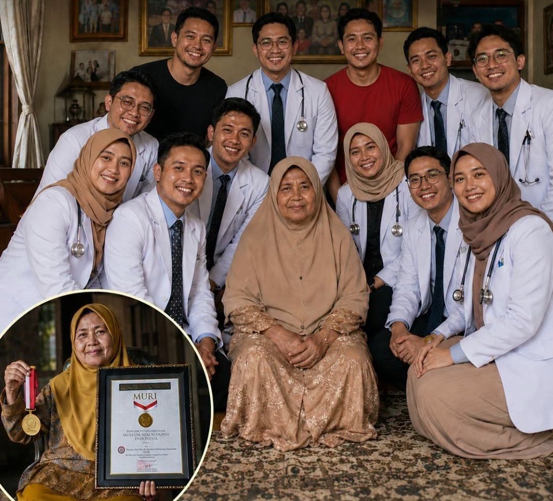 Hanya Lulusan SMA, Ibu Ini Buktikan Kasih Sayang Mampu Mengantarkan 10 Anaknya Menjadi Dokter