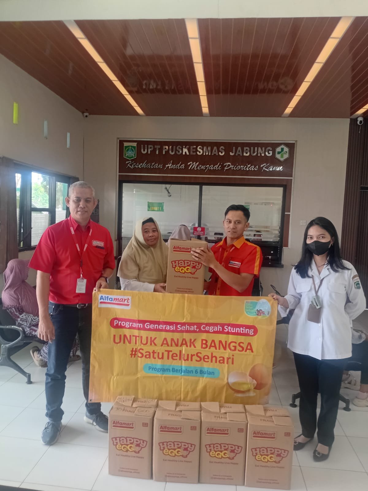 Alfamart Perkuat Upaya Tekan Stunting di Jabung, 35 Balita Dapat Program Satu Telur Sehari