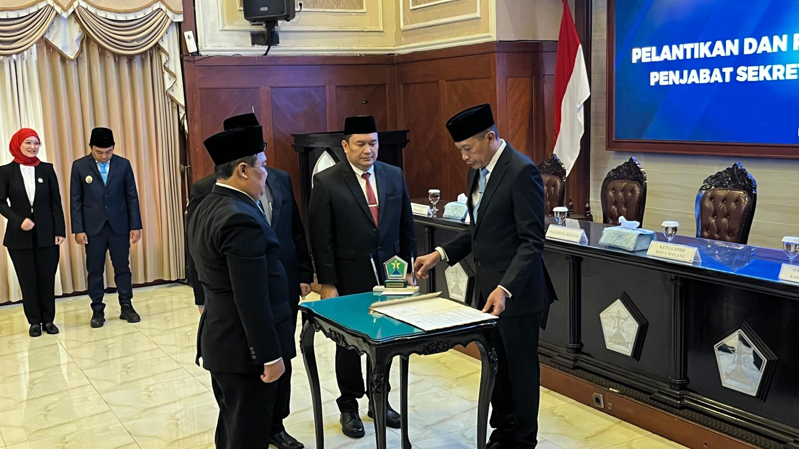 Lantik Pj Sekda, Wahyu Hidayat Titip Lima Pesan: Integritas hingga Kawal Program Prioritas Kota Malang