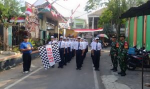 Babinsa Koramil Klojen Dampingi Lomba PBB Siswa SMP Negeri 9 Malang