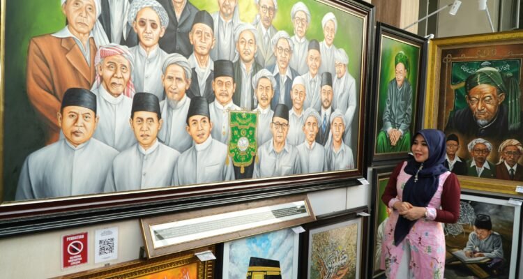 Lukisan Muasis NU Warnai Semarak Muktamar ke-35 di Tambakberas Jombang