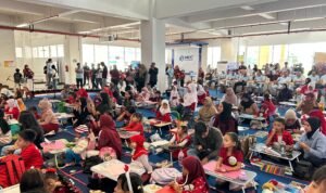 500 Anak Daftar, 112 Terpilih: Lomba Mewarnai Tugu Tirta Bikin MCC Mbois