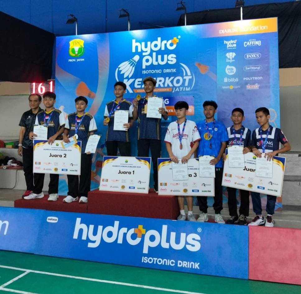 Tiga Kali Beruntun, Smasha Badminton Academy Kembali Kuasai Kejurkot Malang Hydroplus 2026