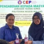 Polinema Edukasi Pembuatan Sabun Cuci Tangan di SD Mutiara Harapan Lawang, Perkuat Budaya PHBS di Sekolah