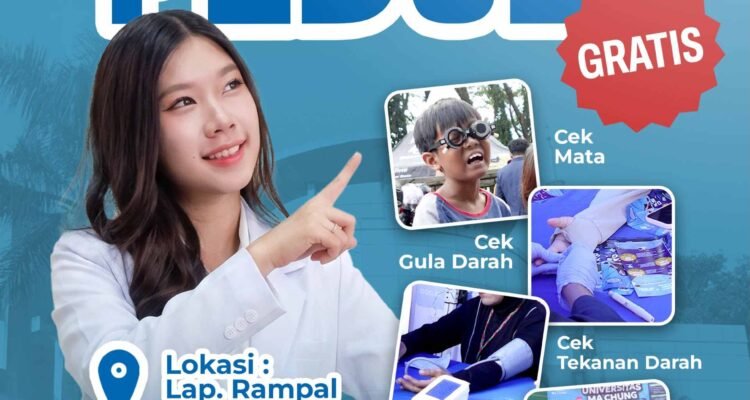 Minggu Pagi di Rampal, Warga Malang Bisa Cek Kesehatan Gratis Sekaligus Kenal Lebih Dekat dengan Universitas Ma Chung