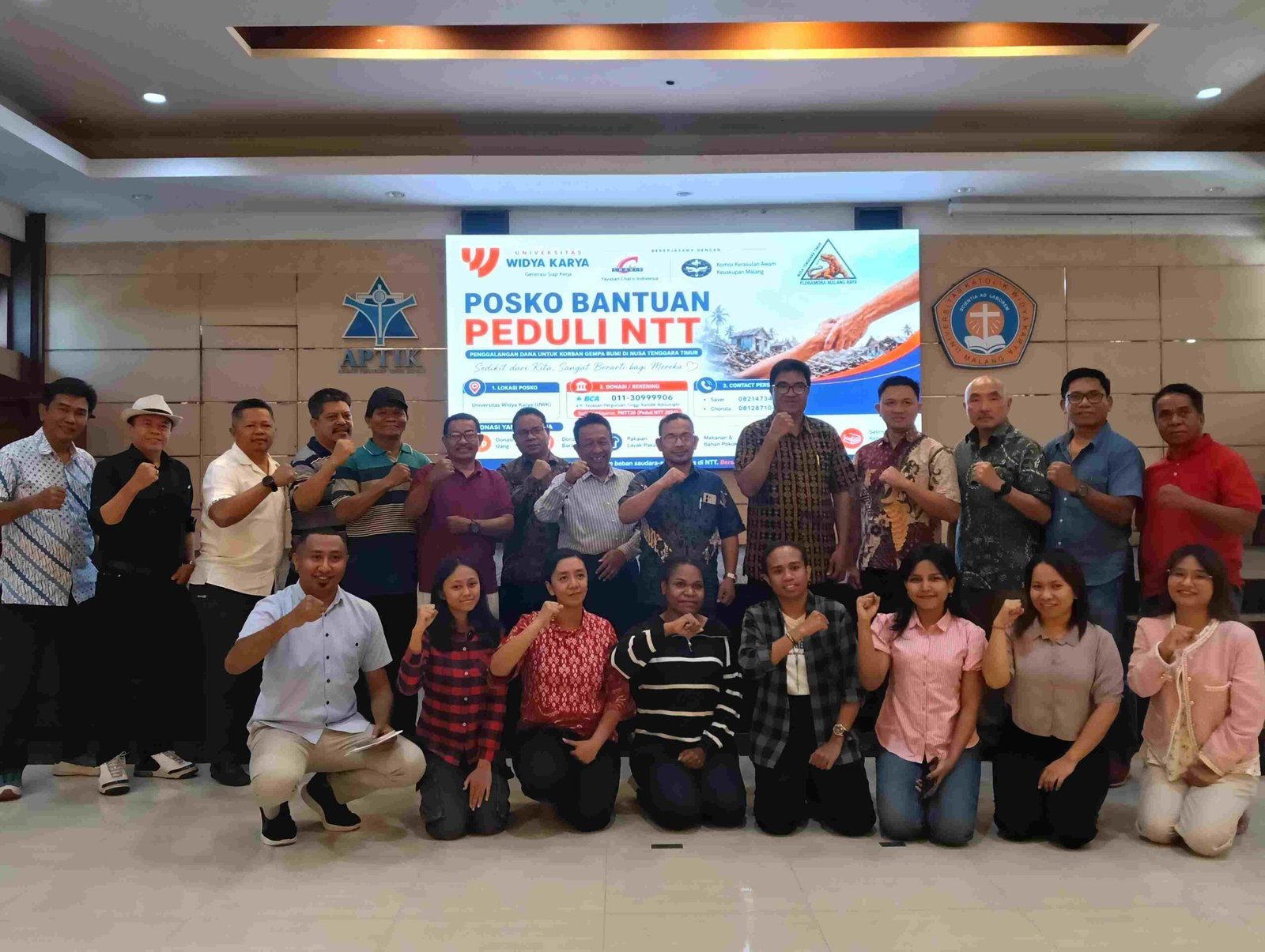 UWK Malang Buka Posko Peduli NTT, Sasar Korban Gempa yang Belum Tersentuh Bantuan