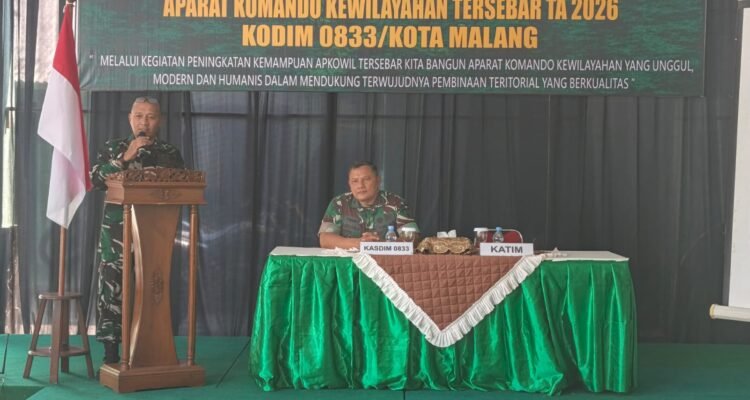 Kodim 0833 Malang Perkuat Kemampuan Apkowil, Lima Kemampuan Teritorial Jadi Penekanan