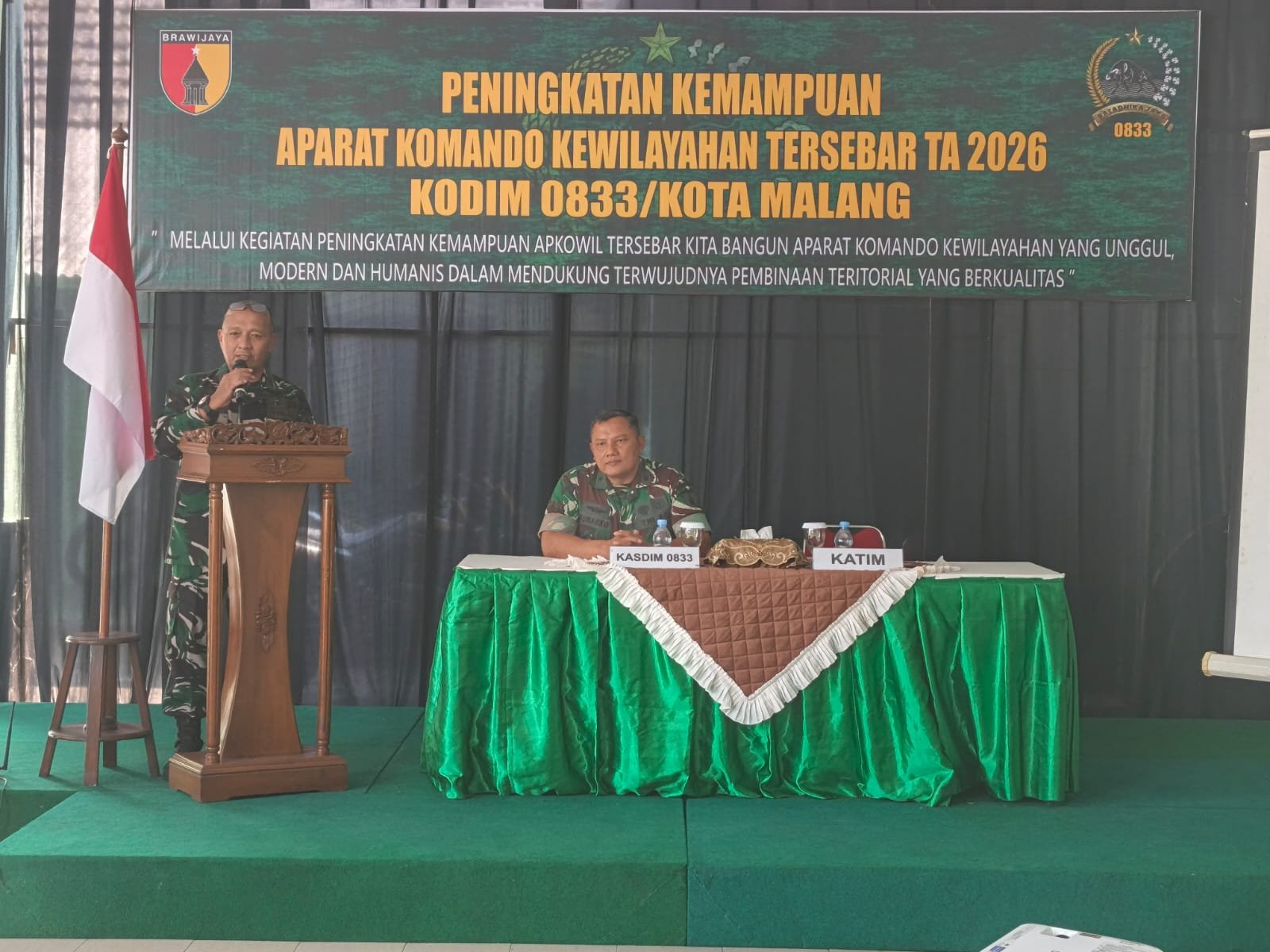 Kodim 0833 Malang Perkuat Kemampuan Apkowil, Lima Kemampuan Teritorial Jadi Penekanan