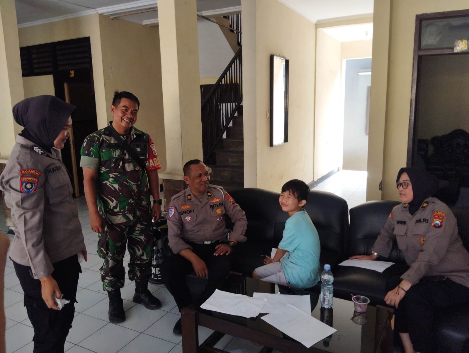 Babinsa Tulusrejo dan Polisi Temukan Anak Berkebutuhan Khusus yang Hilang