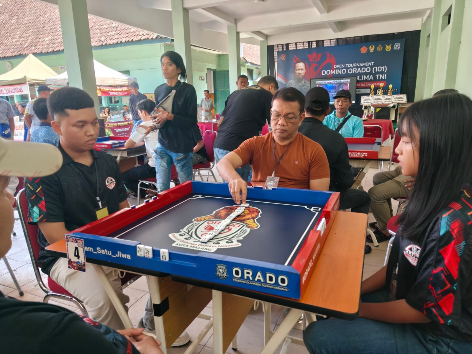 Semarak HUT ke-81 TNI, Kodim 0833 Malang Gelar Open Tournament Domino Piala Panglima TNI