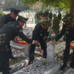 HUT ke-81 TNI, Kodim 0833 Kota Malang Tabur Bunga di TMP Untung Suropati