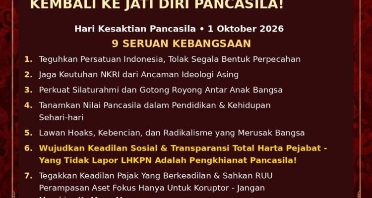 IMG-20260929-WA0094 Hari Kesaktian Pancasila 2026, LPKAN Serukan Persatuan dan Perbaikan Tata Kelola Negara