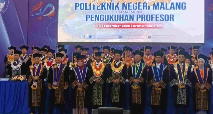 Polinema Kukuhkan Tujuh Guru Besar, Supriatna: Jadi Motor Penguatan Akademik