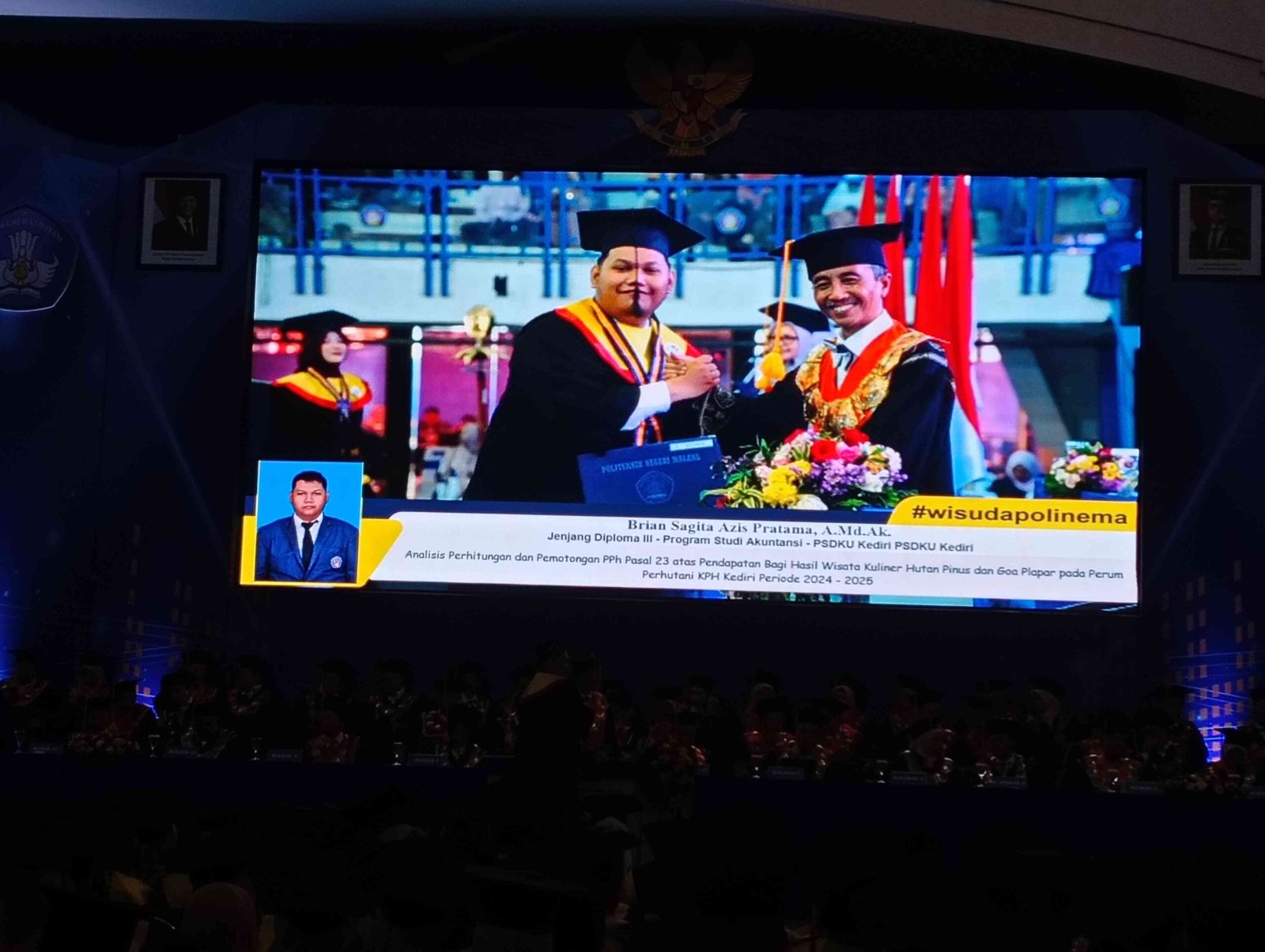 998 Wisudawan Polinema Dikukuhkan, Direktur Tegaskan Kampus Harus Hadirkan Dampak Nyata.(Djoko W)