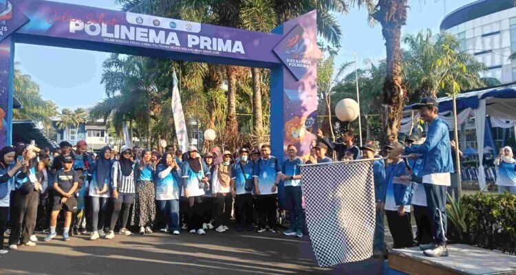 start Dies Natalis ke-44, Polinema Tegaskan Kampus Berdampak Lewat Jalan Sehat dan Pameran Inovasi