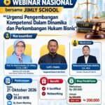 LKHAI, Jimly School dan FORJASI Gelar Webinar Nasional, Soroti Kompetensi Hukum Bisnis di Era Disrupsi