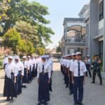 Babinsa Gadang Tanamkan Disiplin dan Karakter Pelajar Lewat LDKS OSIS SMP 29 Malang
