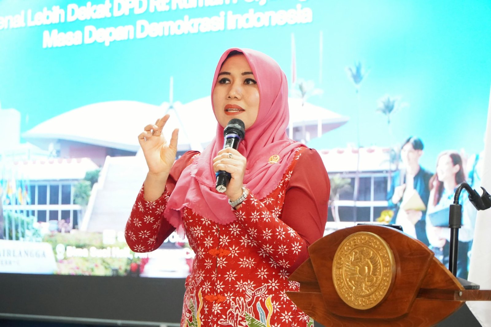 Ning Lia Ajak Mahasiswa Unair Kritis Kawal Demokrasi, Kenali Peran DPD RI