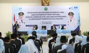 Wali Kota Malang Lantik 176 ASN, Tekankan Penempatan Berbasis Kompetensi