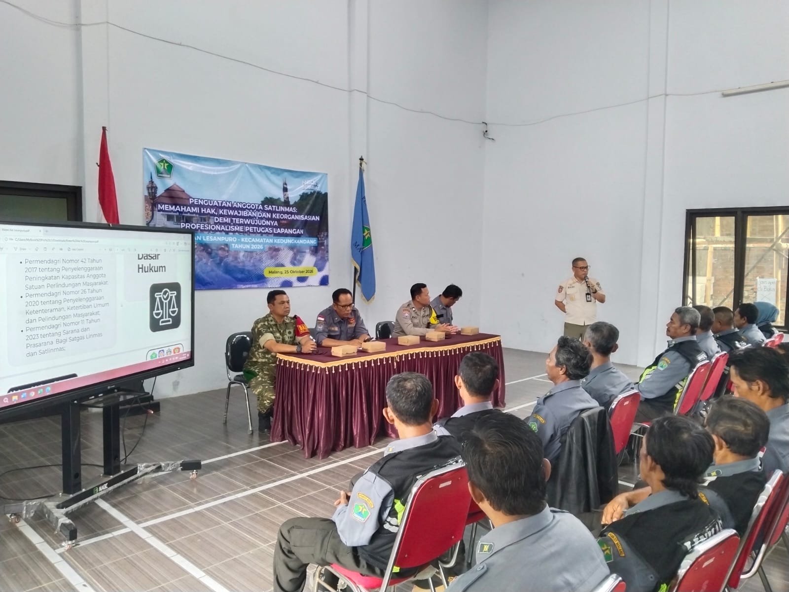 Babinsa Lesanpuro Dorong Satlinmas Lebih Sigap Jaga Keamanan Warga