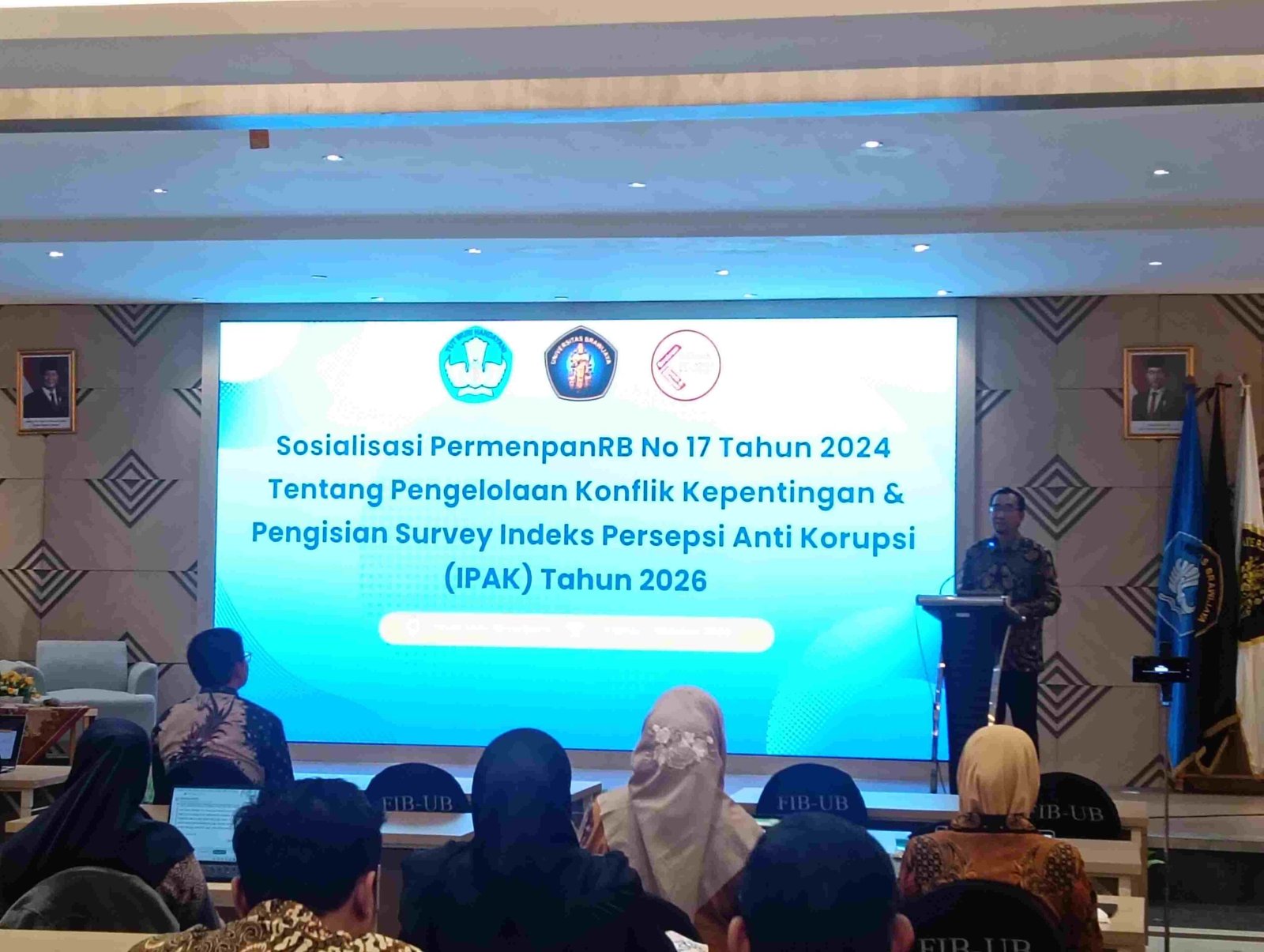 Sosialisasi Konflik Kepentingan dan IPAK 2026, Rektor UB Tegaskan Penguatan Integritas Tak Cukup dengan Regulasi