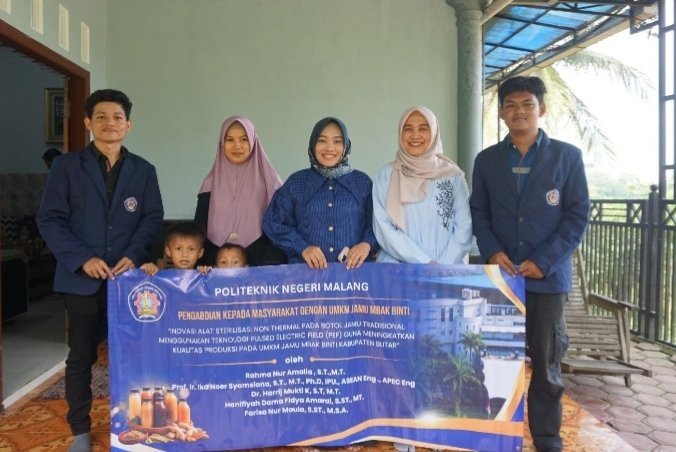 Polinema Kembangkan Sterilisasi PEF untuk Dongkrak Kualitas Jamu UMKM Blitar
