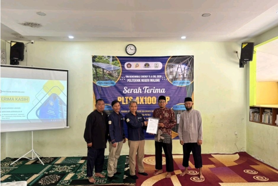 Polinema Bangun PLTS 400 Wp di Ponpes Blitar, Tekan Ketergantungan pada PLN